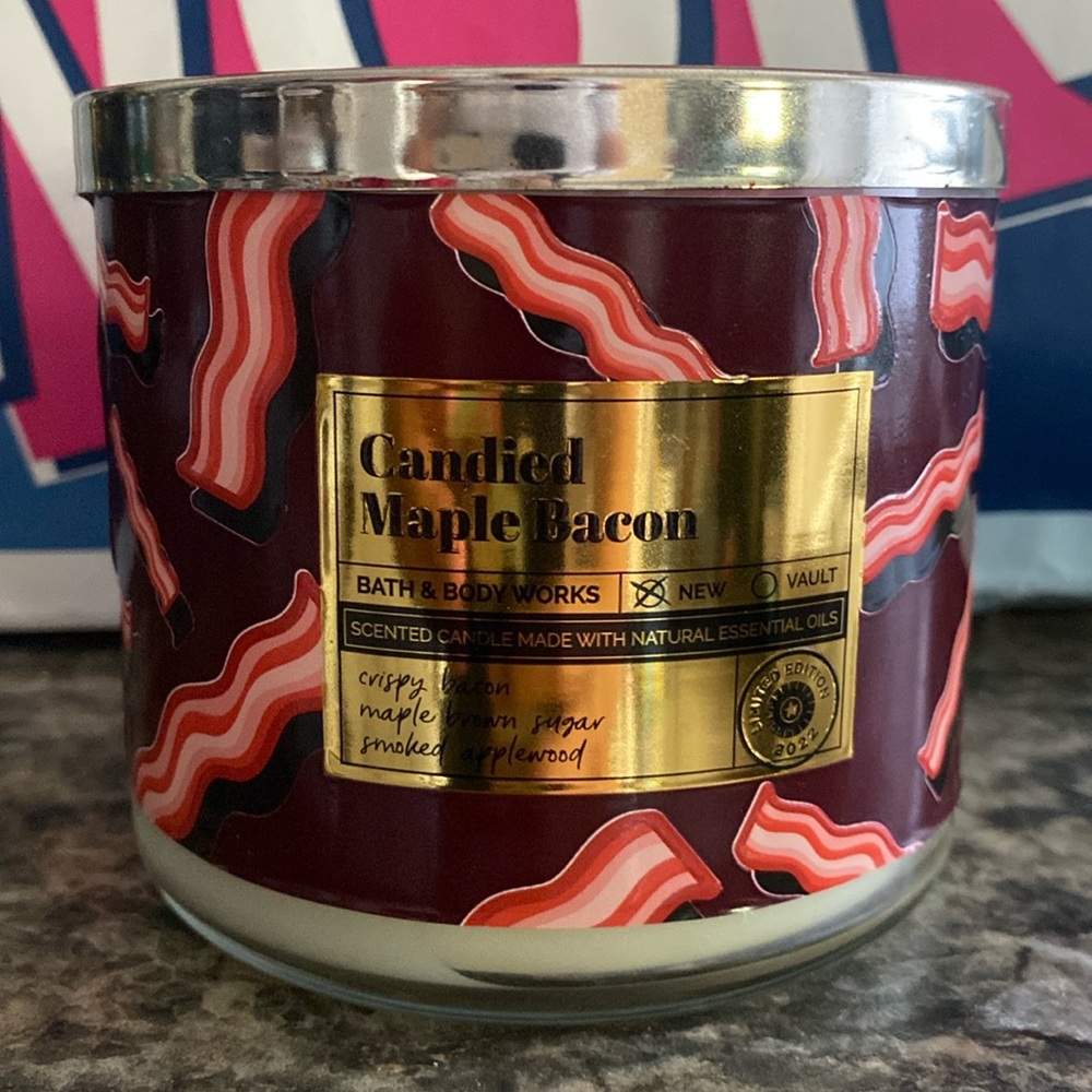 Bath & Body Works Candied Maple Bacon 3-Wick candles